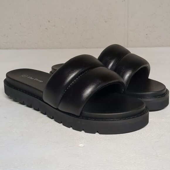 The Drop Women's Quilted Flatform Sporty Sandal Size 8 NWT, Minimalist, Sporty - Picture 3 of 6